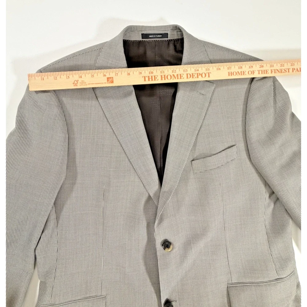 HUGO BOSS 48R Blazer Black White Houndstooth
